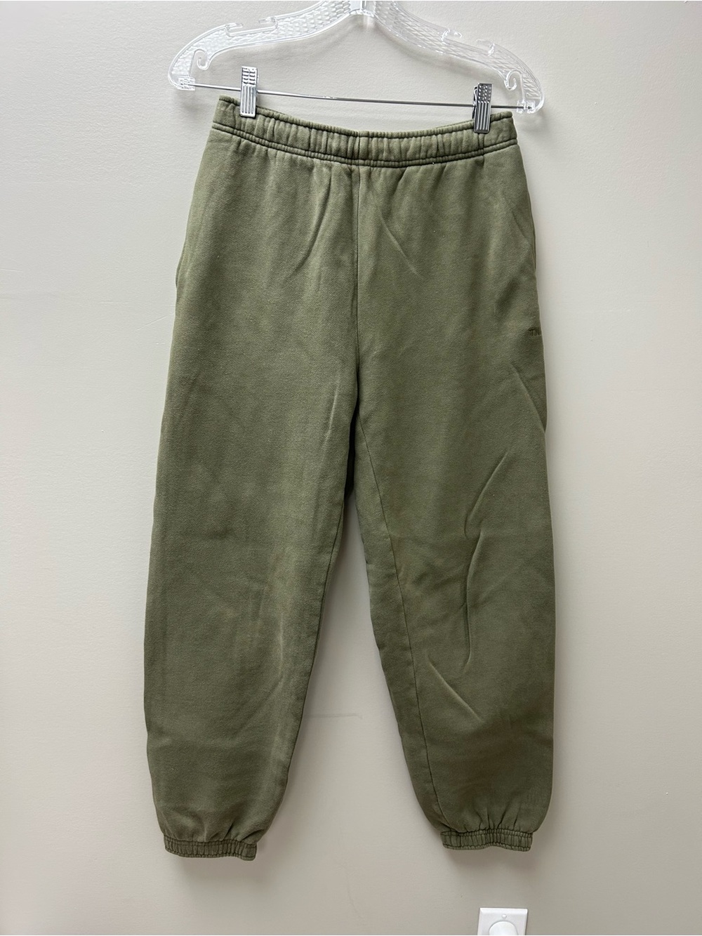 TNA Women’s Sweatfleece Cozy Fleece Army Green Sweatpants